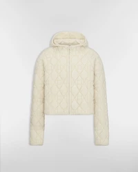Cannage Zipped Cardigan with Hood