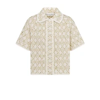 Dior Or Short-Sleeved Cannage Jacket