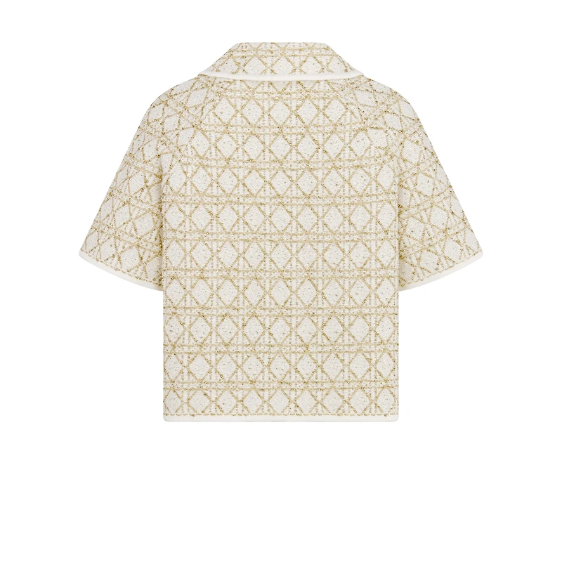 Dior Or Short-Sleeved Cannage Jacket