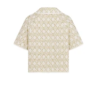 Dior Or Short-Sleeved Cannage Jacket