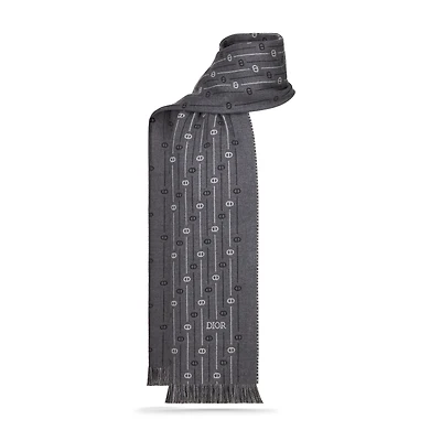 CD Icon Striped Scarf