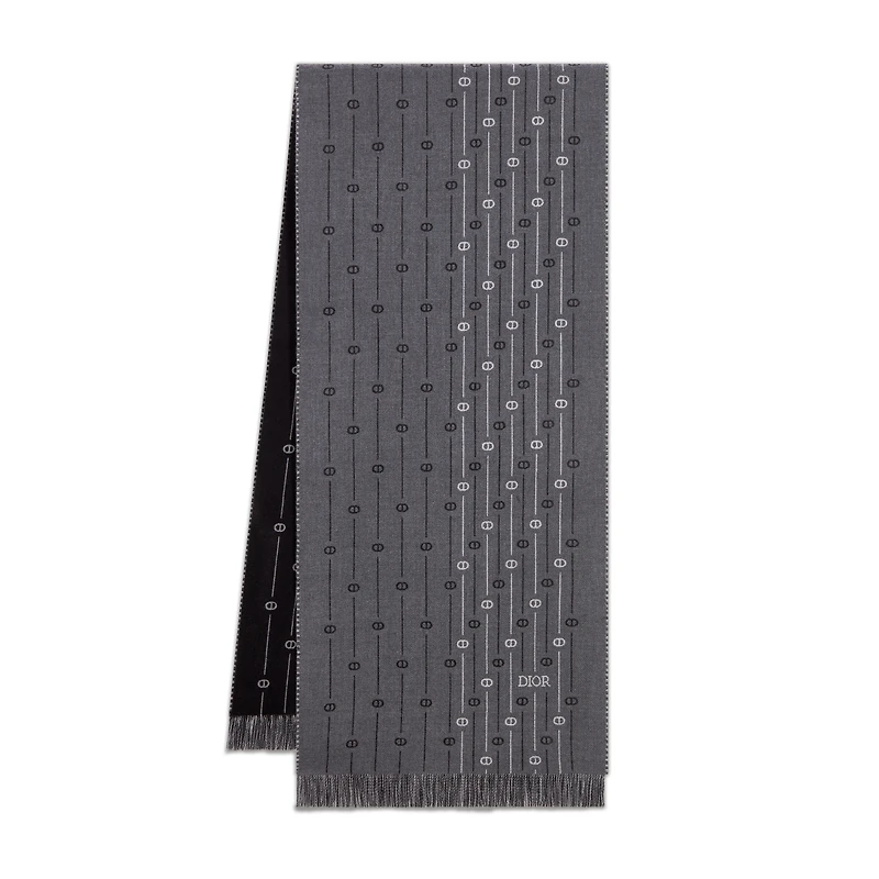 CD Icon Striped Scarf