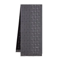 CD Icon Striped Scarf