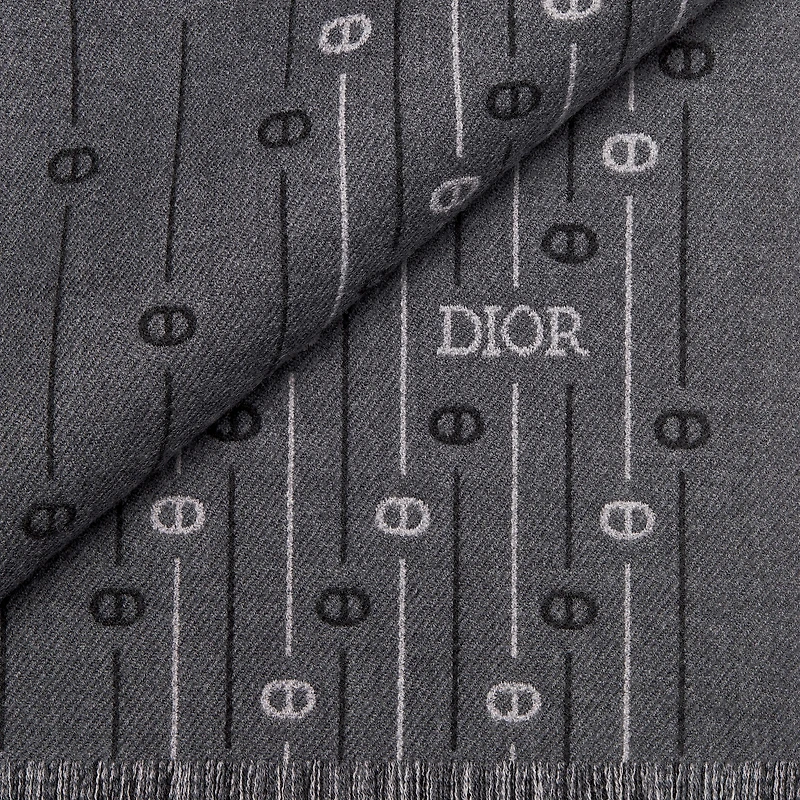 CD Icon Striped Scarf