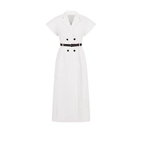 Mid-Length Belted Dress