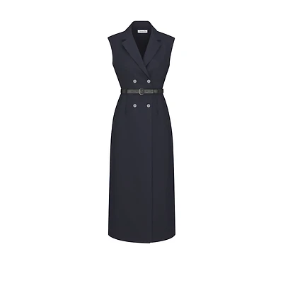 Mid-Length Belted Dress