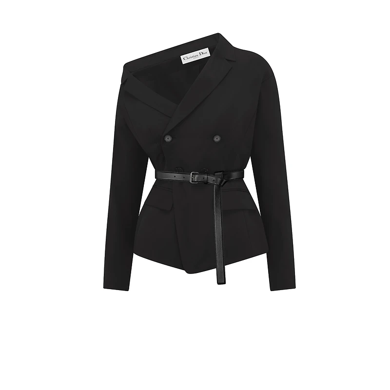 Asymmetric Belted Jacket