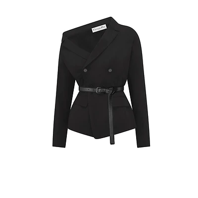 Asymmetric Belted Jacket