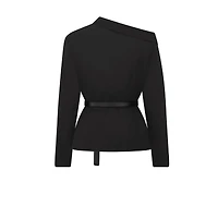 Asymmetric Belted Jacket