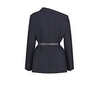 Asymmetric Belted Blazer