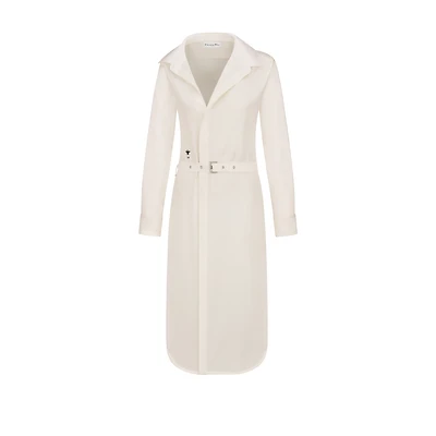 Mid-Length Asymmetric Shirtdress