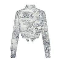 Dioriviera Cropped Tied Blouse