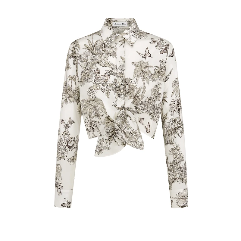 Dioriviera Tied Cropped Blouse