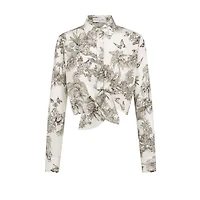 Dioriviera Tied Cropped Blouse