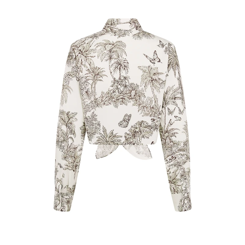 Dioriviera Tied Cropped Blouse