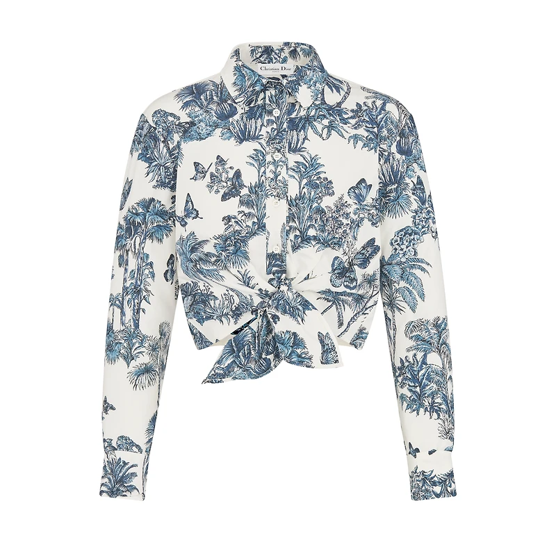Dioriviera Tied Cropped Blouse