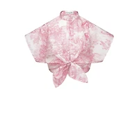 Dioriviera Tied Cropped Blouse