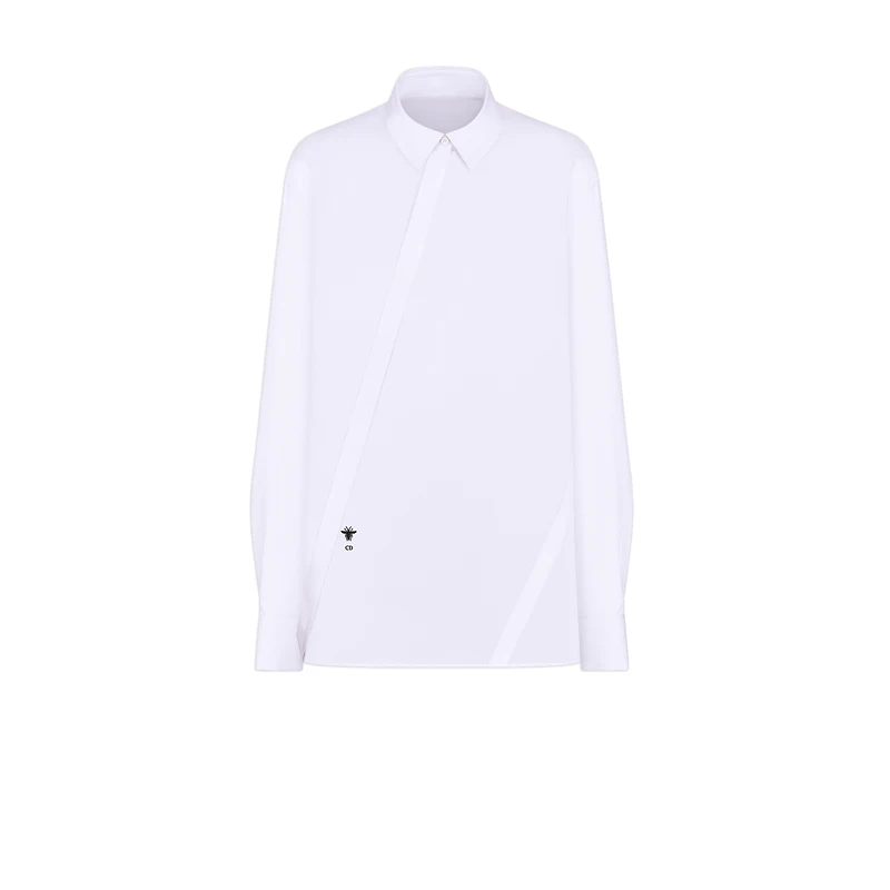 Blouse with Oblique Closure