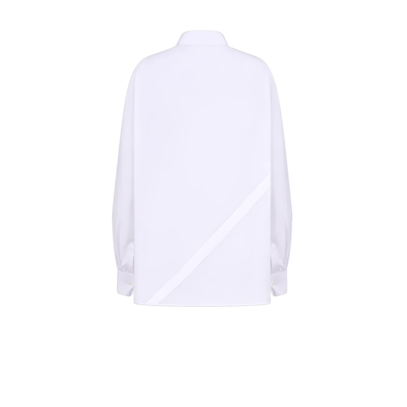 Blouse with Oblique Closure