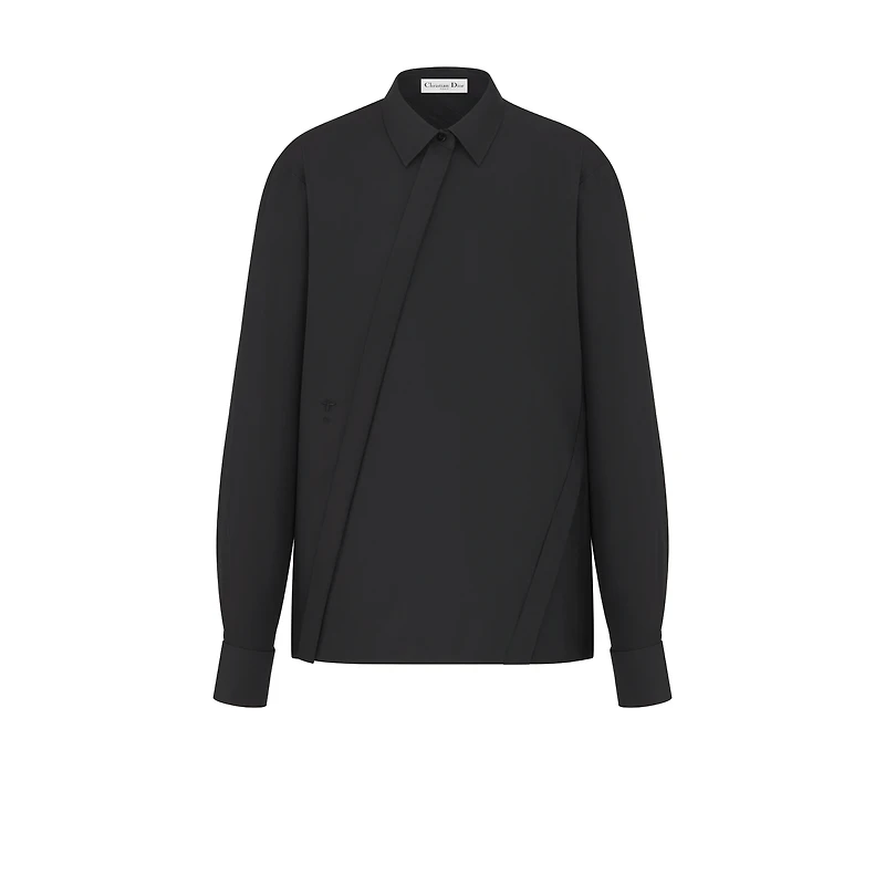 Blouse with Oblique Closure