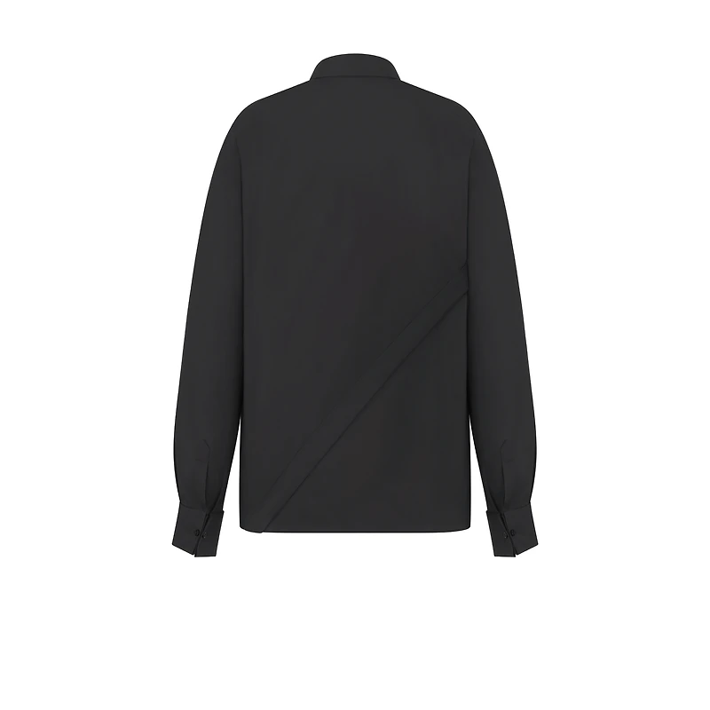 Blouse with Oblique Closure