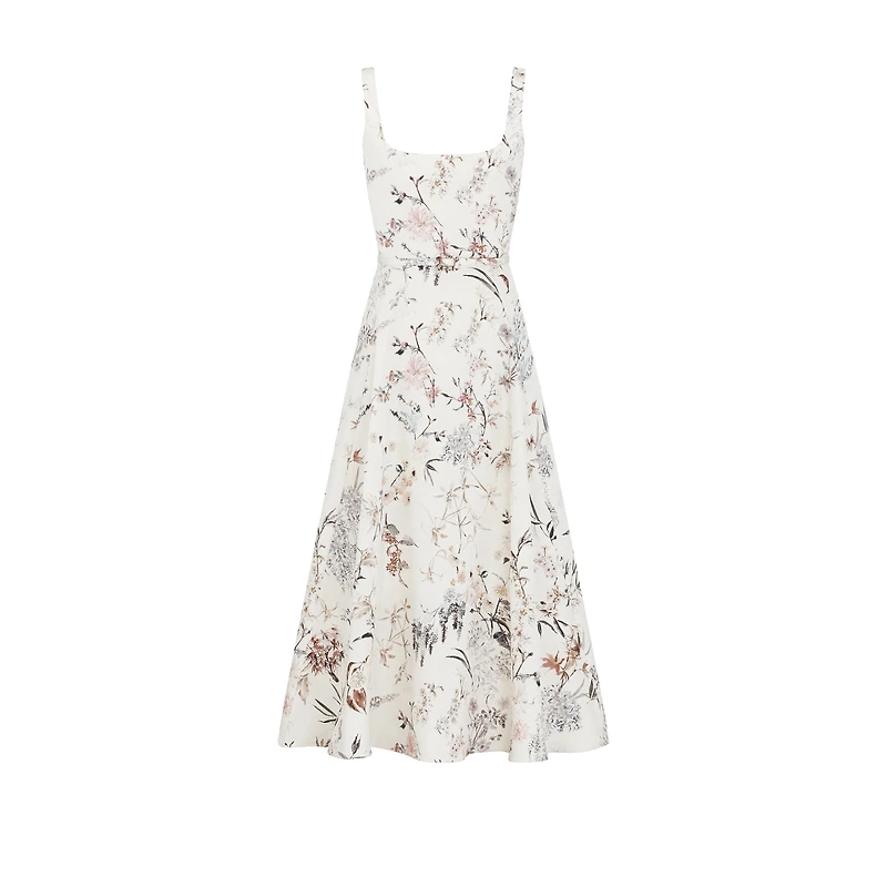 Mid-Length Belted Dress