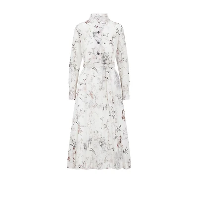 Mid-Length Belted Dress
