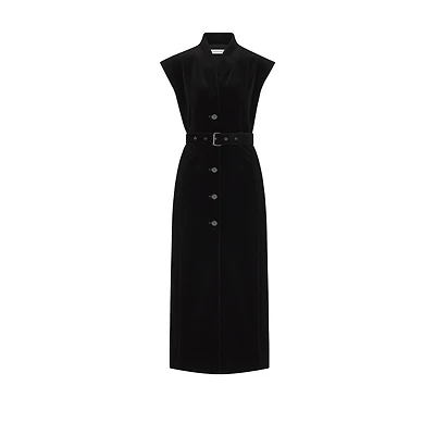 Mid-Length Belted Dress