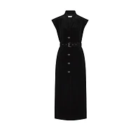 Mid-Length Belted Dress
