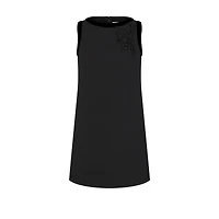 Short Straight Embroidered Dress