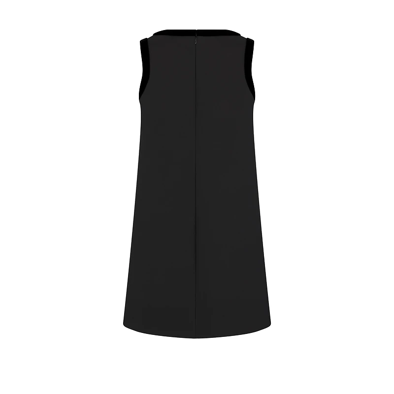 Short Straight Embroidered Dress