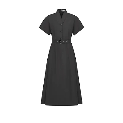 Mid-Length Belted Dress