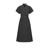 Mid-Length Belted Dress