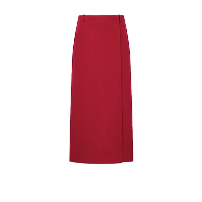 Mid-Length Wrap Skirt