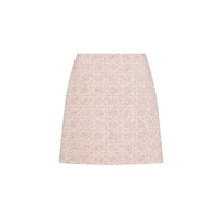Macrocannage Miniskirt