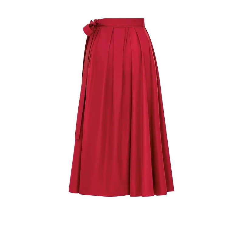 Mid-Length Flared Skirt