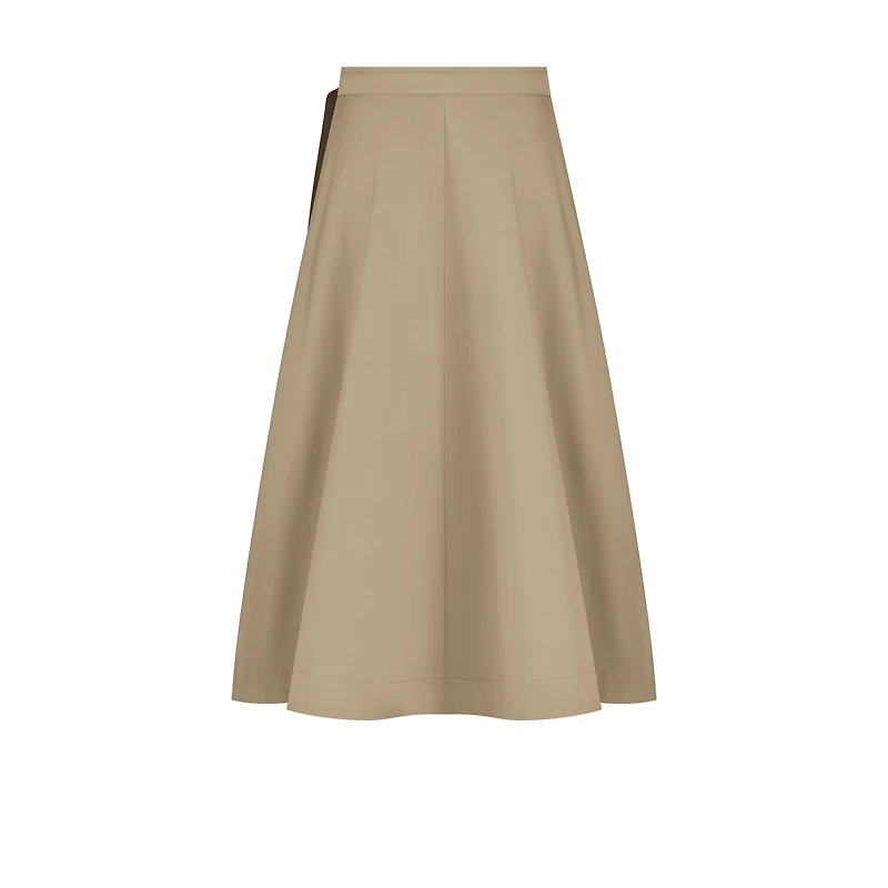 Mid-Length Wrap Skirt