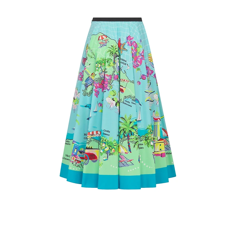 Dior Souvenir Mid-Length Flared Skirt