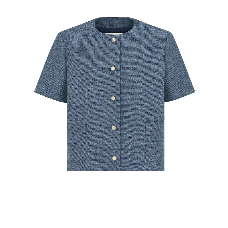 Short-Sleeved Regular-Fit Jacket