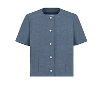Short-Sleeved Regular-Fit Jacket