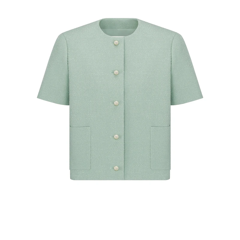 Short-Sleeved Regular-Fit Jacket