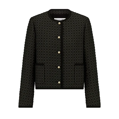 Microcannage Cropped Jacket