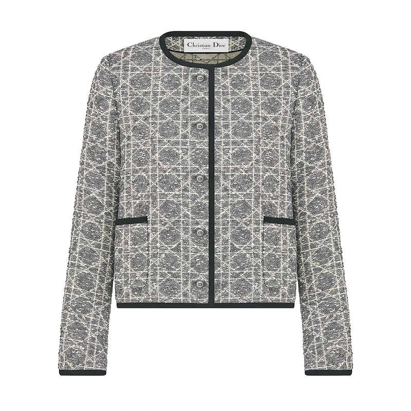 Macrocannage Cropped Jacket