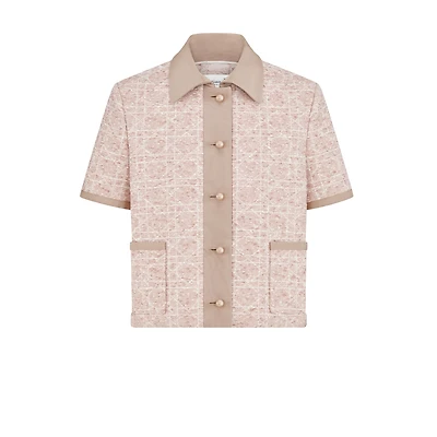 Macrocannage Short-Sleeved Jacket