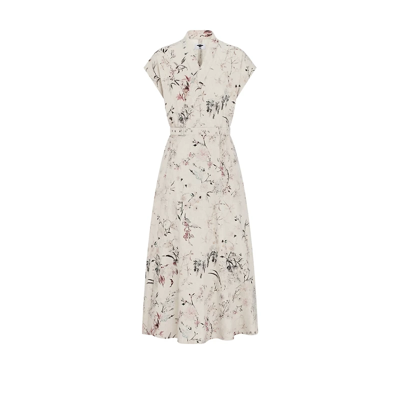 Mid-Length Belted Dress