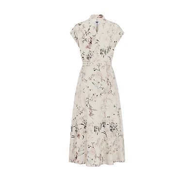 Mid-Length Belted Dress