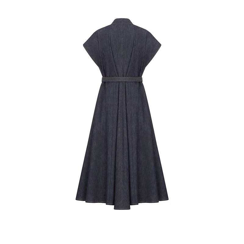 Mid-Length Belted Dress