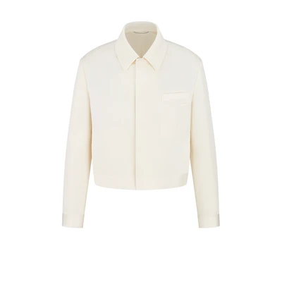 Jacket with Spread Collar