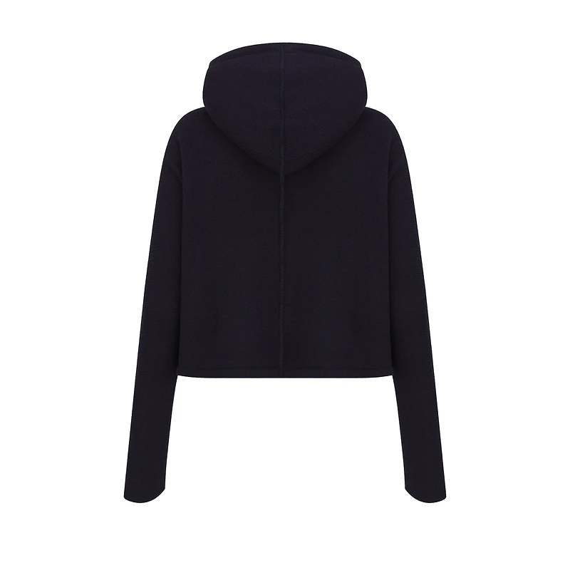Hooded Zipped Cardigan