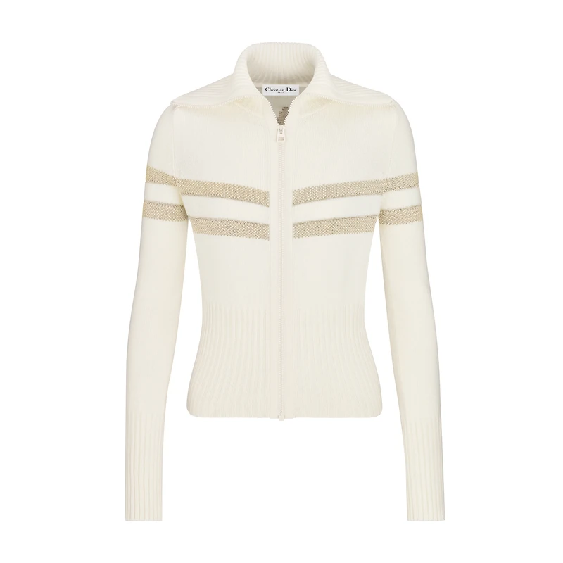 DiorAlps Mock Neck Cardigan